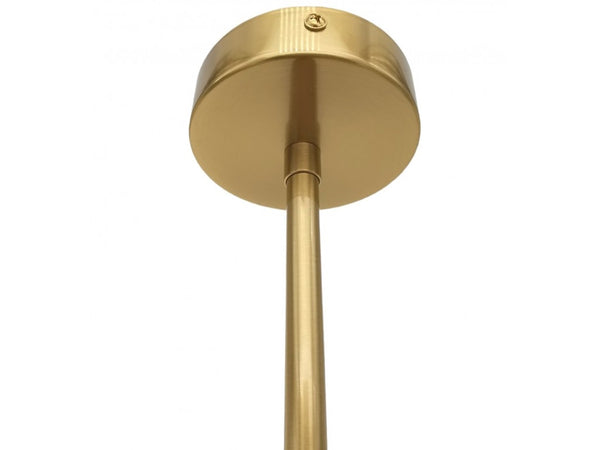 Lampadario A Sospensione Oro Con 4 Sfere Bolle Bianche In Vetro Attacco G9 33917