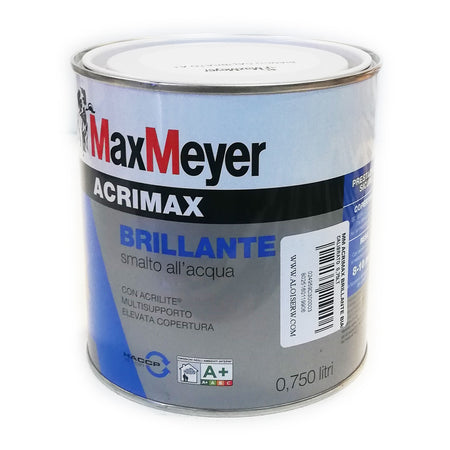 Acrimax 750ml smalto base acqua tutti i RAL 9000