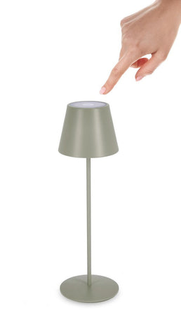 Lampada a led da tavolo "Etna", monocolore, in acciaio verniciato, da 38 cm