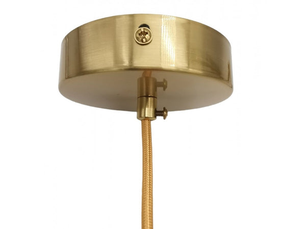 Lampadario A Sospensione Oro Con 6 Sfere Bolle Bianche In Vetro Attacco G9 33726