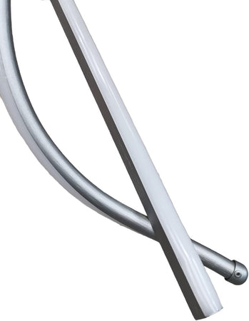 Lampadario Sospeso Led 65w Argento Spirale Ondulato Vortice Orizzontale Luce 3000k-6500k 01165