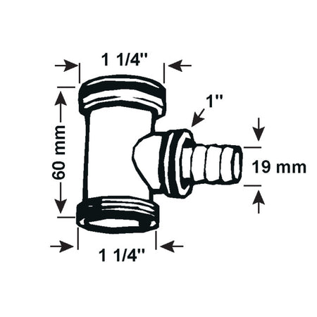 MASIDEF CORNAT TEC356260 - GIUNTO PER SCARICO 1-1/4" LAVELLO CROMO