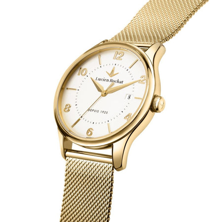 Lucien Rochat Montreux – Orologio Uomo Acciaio Dorato/Bianco (R0453115003)