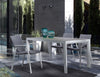 Tavolo rettangolare Mason con struttura in alluminio, piano in ceramica