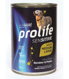 Prolife Sensitive mangime umido Cani Adulti Medium&Large renna e patate