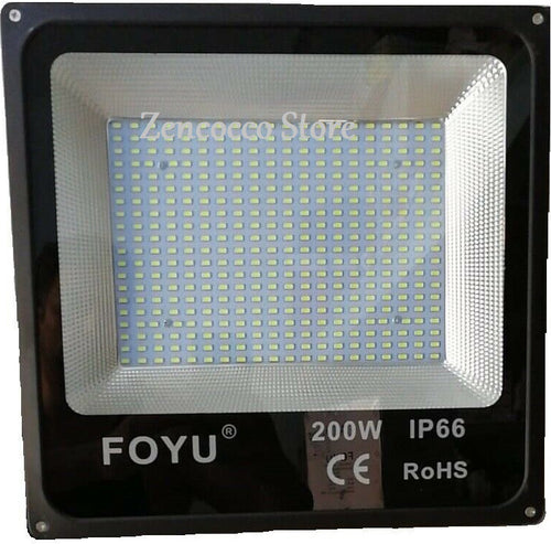 200W Faro Slim smd 400 LED 12000lm Luce Fredda 6400k Esterno IP66 Illuminazione/Illuminazione per esterni/Proiettori Zencoccostore - Formia, Commerciovirtuoso.it