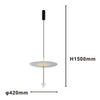 Lampadario A Sospensione Lampada 18w Luce Led 4000k Disco ø42cm Cono Bianco 33030
