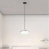 Lampadario A Sospensione Led 40w Argento Cerchio Tondo Moderno Minimal Luce 6500k 32941
