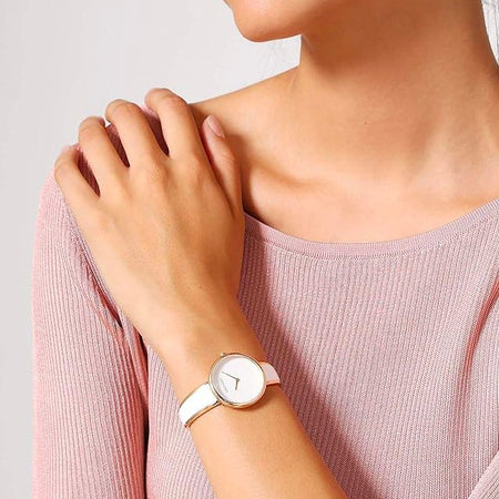 Orologio CALVIN KLEIN donna Seduce acciaio bianco / oro rosa