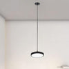 Lampadario A Sospensione Led 40w Nero Cerchio Tondo Moderno Minimal Luce 6500k 32903