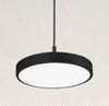 Lampadario A Sospensione Led 40w Nero Cerchio Tondo Moderno Minimal Luce 6500k 32903