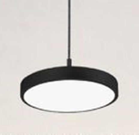 Lampadario A Sospensione Led 40w Nero Cerchio Tondo Moderno Minimal Luce 6500k 32903