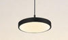 Lampadario A Sospensione Led 40w Nero Cerchio Tondo Moderno Minimal Luce 4000k 32897
