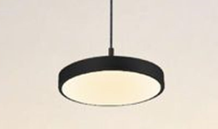 Lampadario A Sospensione Led 40w Nero Cerchio Tondo Moderno Minimal Luce 4000k 32897