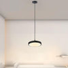 Lampadario A Sospensione Led 40w Nero Cerchio Tondo Moderno Minimal Luce 4000k 32897