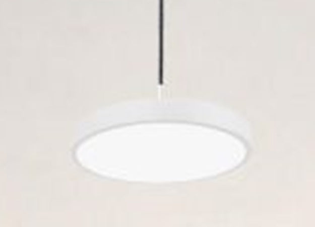 Lampadario A Sospensione Led 40w Bianco Cerchio Tondo Moderno Minimal Luce 6500k 32880
