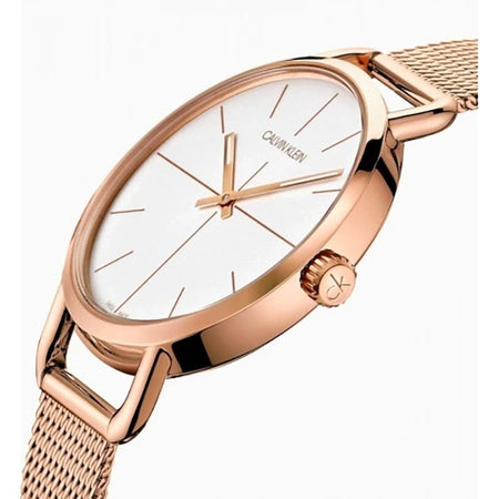 Orologio CALVIN KLEIN donna Even acciaio oro rosa / bianco