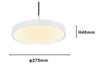Lampadario A Sospensione Led 40w Bianco Cerchio Tondo Moderno Minimal Luce 4000k 32873