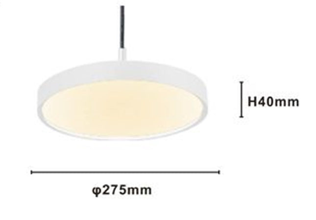 Lampadario A Sospensione Led 40w Bianco Cerchio Tondo Moderno Minimal Luce 4000k 32873