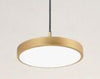 Lampadario A Sospensione Led 40w Oro Cerchio Tondo Moderno Minimal Luce 6500k 32927