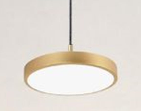 Lampadario A Sospensione Led 40w Oro Cerchio Tondo Moderno Minimal Luce 6500k 32927