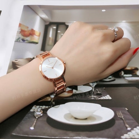 Orologio CALVIN KLEIN donna Cheers oro rosa / bianco