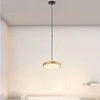 Lampadario A Sospensione Led 40w Oro Cerchio Tondo Moderno Minimal Luce 4000k 32910