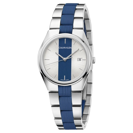 Orologio CALVIN KLEIN Mod. CONTRAST donna acciaio / blu
