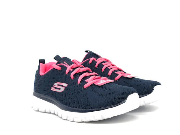 SKECHERS Sneakers donna Nvy Pnk