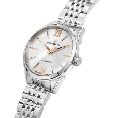 Orologio PHILIP WATCH Roma Donna Automatico Acciaio / Bianco MOP