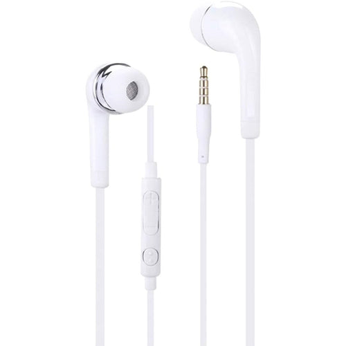 Auricolari Stereo Per Samsung Galaxy A52s 5g Con Controllo Volume Microfono Bianco