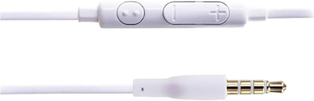 Auricolari Stereo Per Samsung Galaxy A52s 5g Con Controllo Volume Microfono Bianco