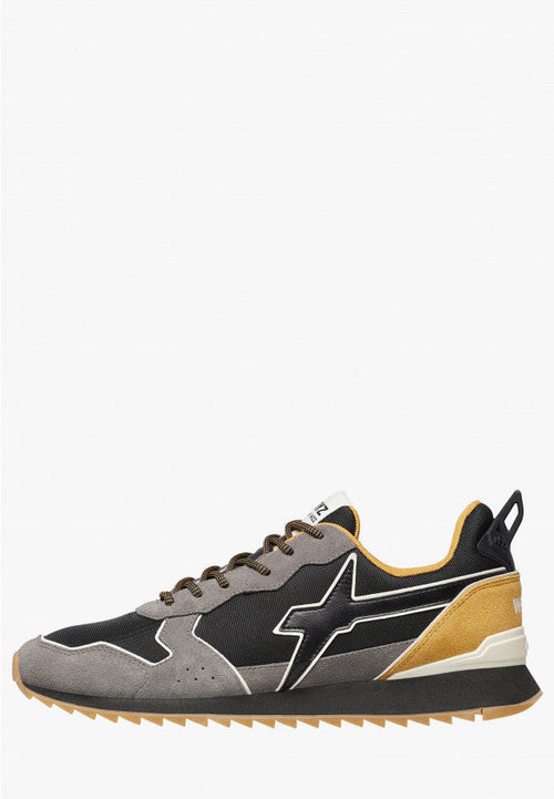 W6yz scarpe uomo  JET-M. - Sneakers in tessuto tecnico e suede
Antracite-Nero. 2013560131B96