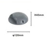 Mini Faretto Segnapasso A Led 4 Watt Rotondo Grigio 440lm Luce Calda 3000k 33634