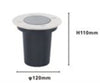 Faretto Da Incasso Nero Lampadina Attacco Gu10 In Alluminio Acciaio ⌀120mm 33603
