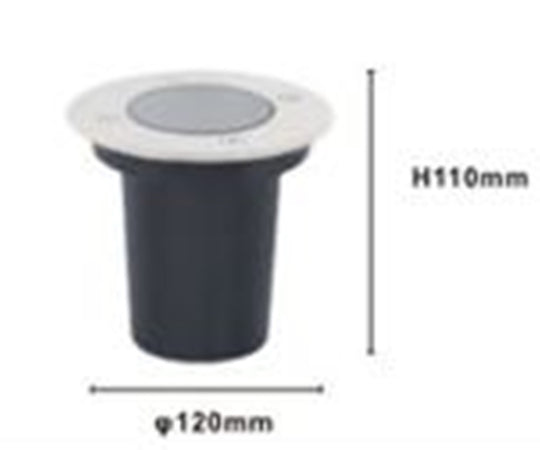Faretto Da Incasso Nero Lampadina Attacco Gu10 In Alluminio Acciaio ⌀120mm 33603
