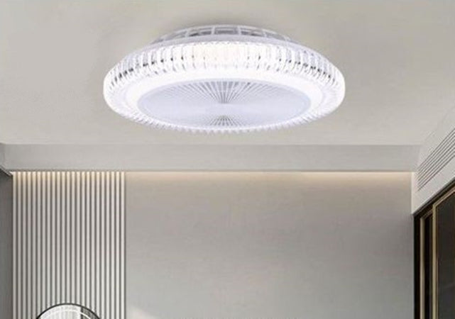 Lampadario Con Ventilatore Da Soffitto Plafoniera Led Telecomando Luce 3000-6500k 42217
