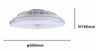Plafoniera Soffitto Led Con Ventilatore Lampadario Telecomando Luce 3000-6500k 42255