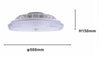 Plafoniera Soffitto Led Lampadario Con Ventilatore Telecomando Luce 3000-6500k 42279