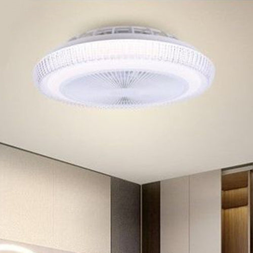 Plafoniera Soffitto Led Lampadario Con Ventilatore Telecomando Luce 3000-6500k 42279