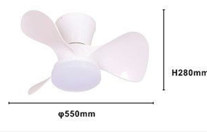 Lampadario Plafoniera Ventilatore Soffitto Led Ip20 Luce 3000-6500k Bianco 42288