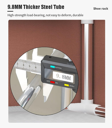 Scarpiera A 10 Ripiani Copertura Antipolvere Organizer Corridoio Ingresso 58x30x158cm