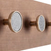 Appendiabiti Helka da parete in legno di abete con 5 ganci in metallo