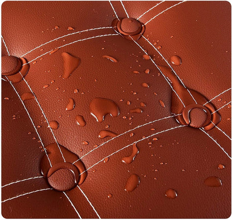 Pouf Contenitore Rettangolare Sgabello Poggiapiedi Per Coperte Scarpe Giocattoli Rosso