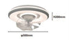 Lampada Con Ventola Ventilatore Plafoniera Da Soffitto Led Luce 3200k-6500k 33252