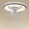 Lampada Con Ventola Ventilatore Plafoniera Da Soffitto Led Luce 3200k-6500k 33252