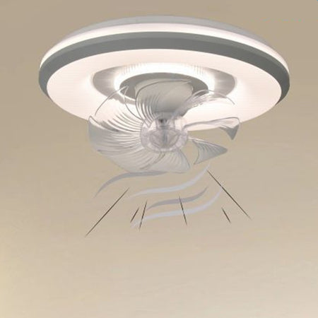 Lampada Con Ventola Ventilatore Plafoniera Da Soffitto Led Luce 3200k-6500k 33252