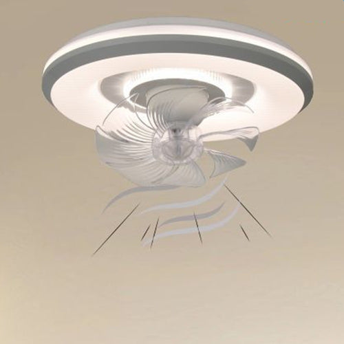 Lampada Con Ventola Ventilatore Plafoniera Da Soffitto Led Luce 3200k-6500k 33252