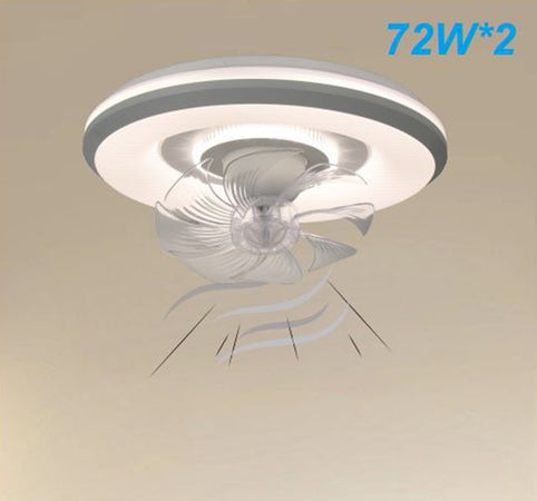 Lampada Con Ventola Ventilatore Plafoniera Da Soffitto Led Luce 3200k-6500k 33252