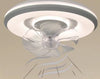 Lampada Con Ventola Ventilatore Plafoniera Da Soffitto Led Luce 3200k-6500k 33252